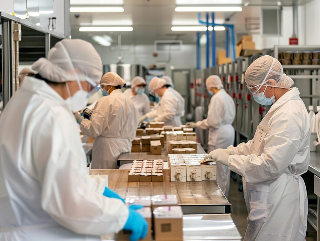 group people factory with word dole side them