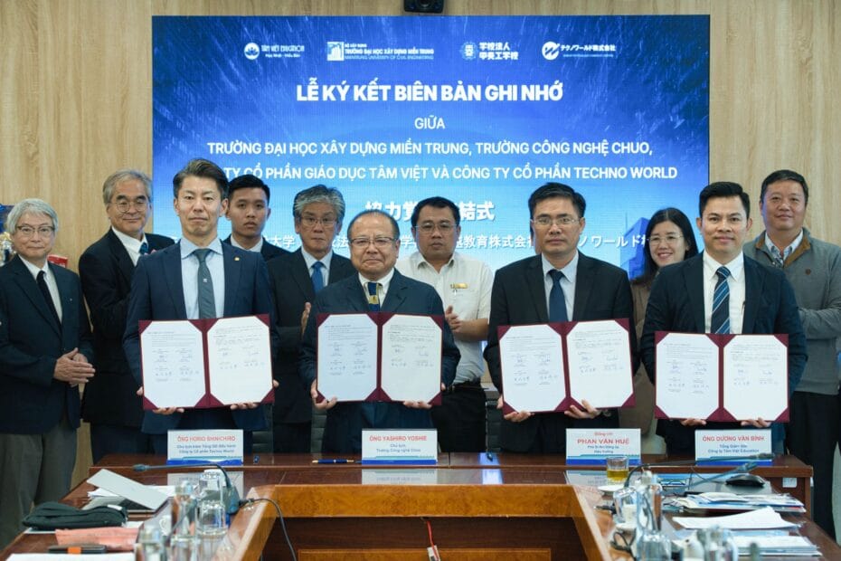 ky ket hop tac mou tam viet education mou muce chuo techno world 1