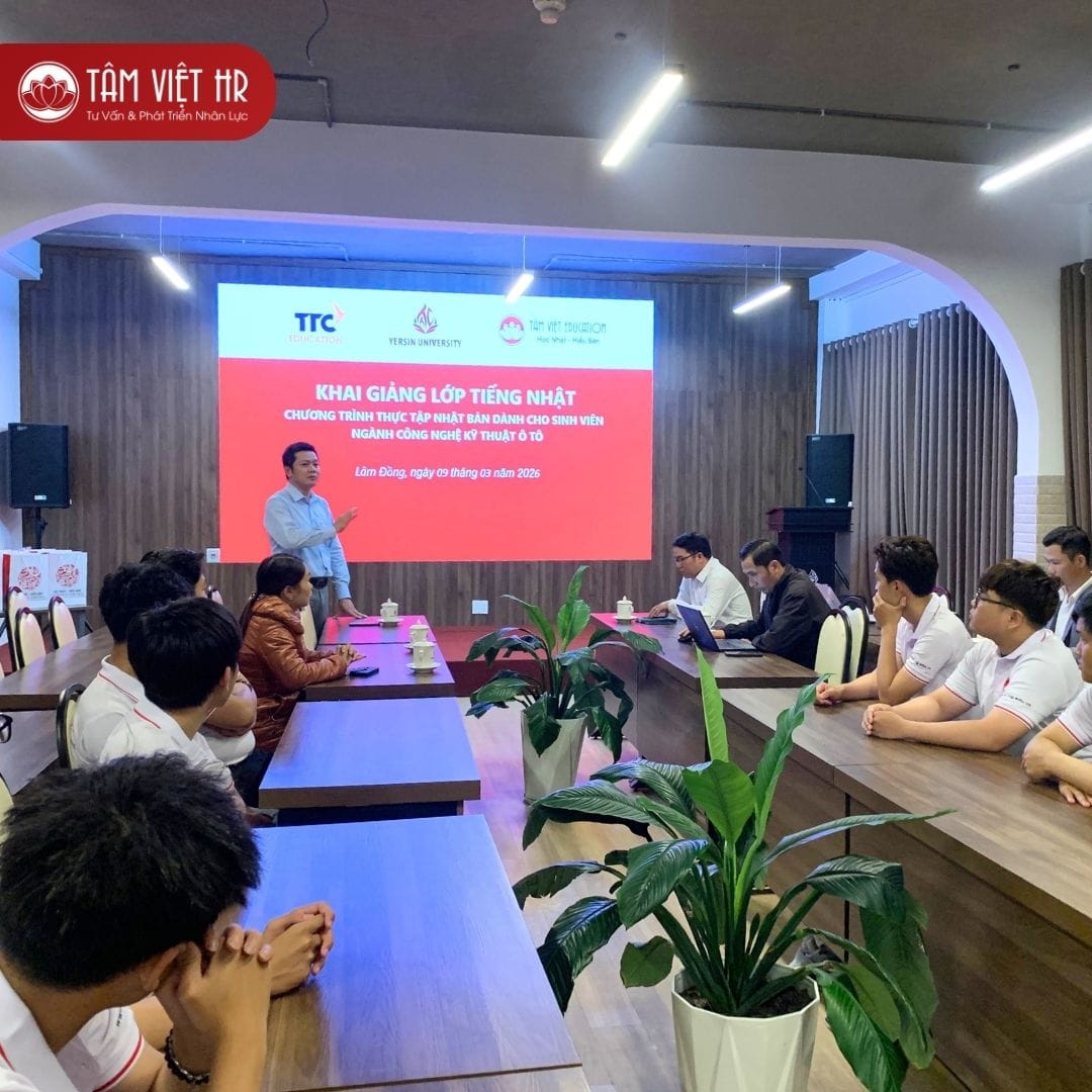 Tâm Việt chính thức khai giảng lớp tiếng Nhật dành cho sinh viên Đại học Yersin Đà Lạt